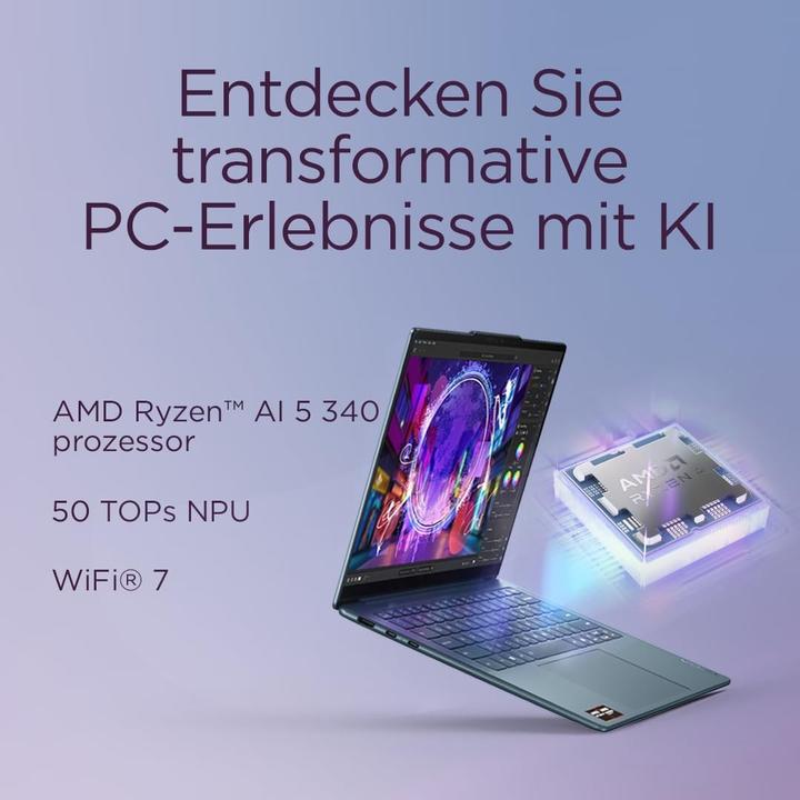 Produktbild Lenovo Yoga Slim 7 (14", 512 GB, 16 GB, DE, AMD Ryzen AI 5 340)