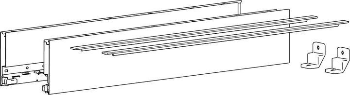 Actual product image Hettich AvT Zargen-Set H101 NL500 weiss li/re