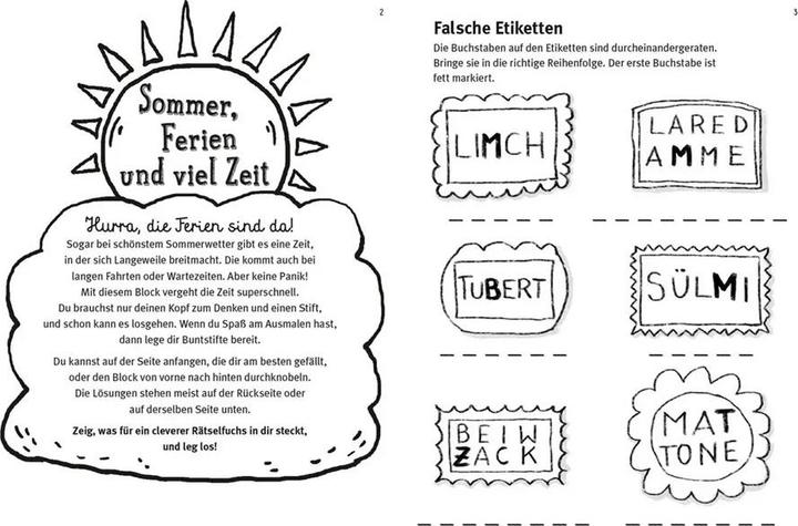 Produktbild Mein dicker Ferien-Rätselblock (Deutsch, Nikki Busch, 2018)