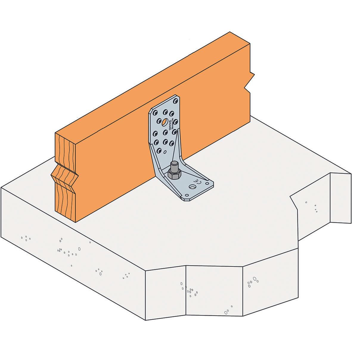 Thumbnail - Simpson Sst, Baubeschläge + Holzverbinder, Winkelverbinder KR (Winkelverbinder, 1 Stk.)