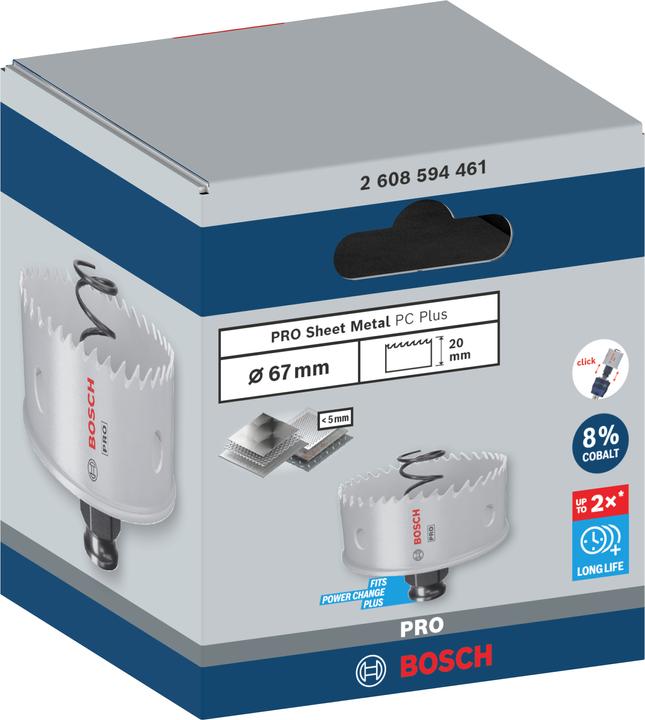 Produktbild Bosch Professional Zubehör PRO Sheet Metal PC Plus Lochsäge, 67 mm (67 mm)