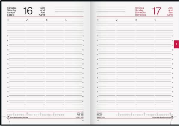 Actual product image Rido Idé Book calendar model Conform (2025) (A4, 1 month / 1 page)