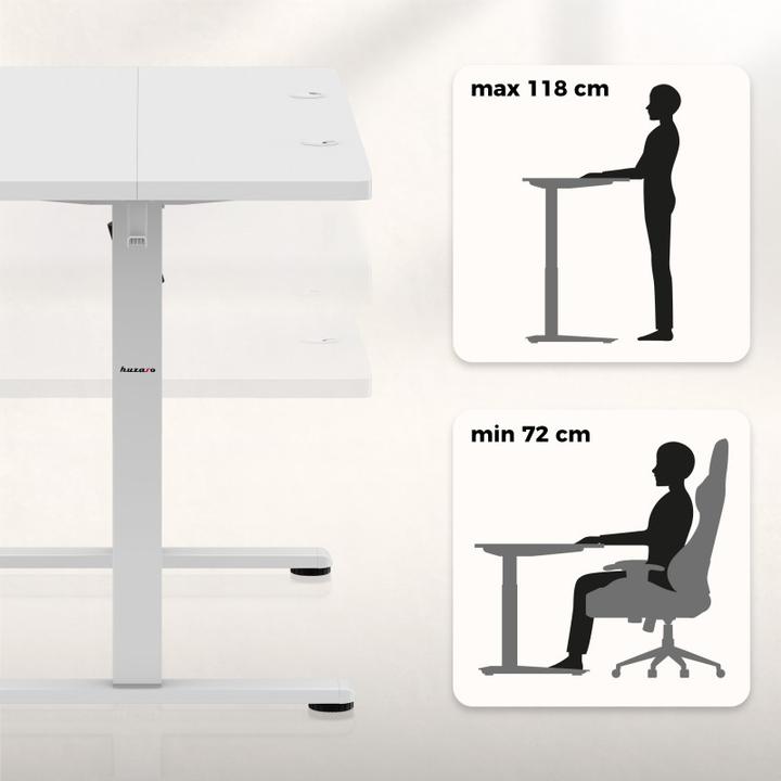 Produktbild Huzaro Biurko gamingowe Hero 8.1 White