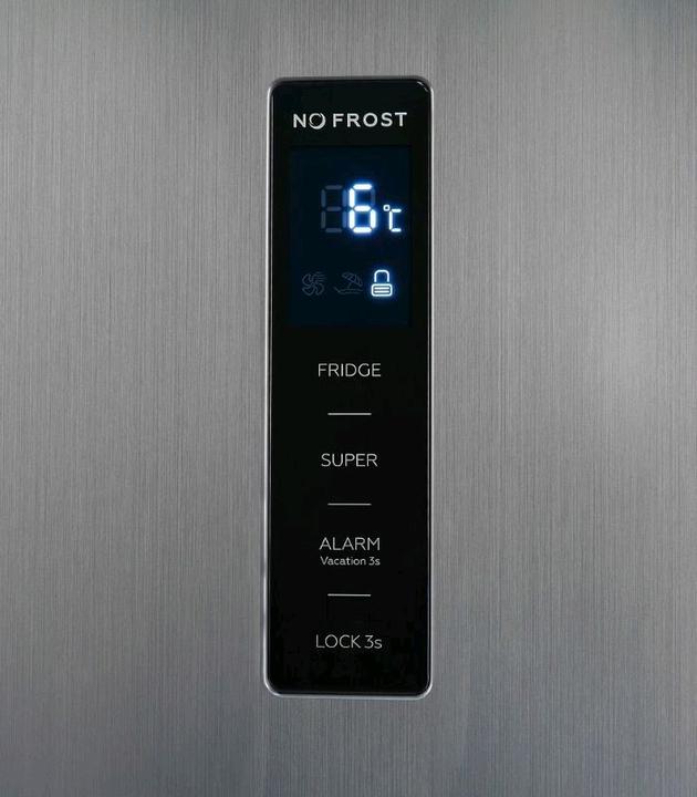 Produktbild Exquisit KS360VHE040D inoxlookaz Standkühlschrank ohne GefrierfachD (359 l)