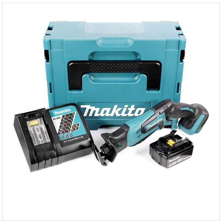 Actual product image Makita DJR 183 RF1J Battery Reciprocating Saw 18V + 1x Battery 3.0Ah + Charger + Makpac