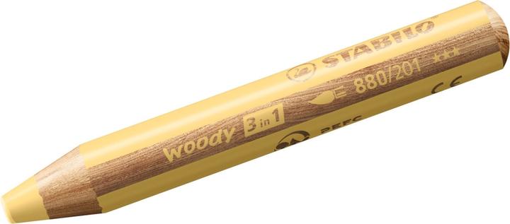 Actual product image STABILO woody 3 in 1 coloured pencil (Pastel yellow, 1 x)