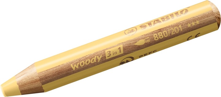 Actual product image STABILO woody 3 in 1 coloured pencil (Pastel yellow, 1 x)