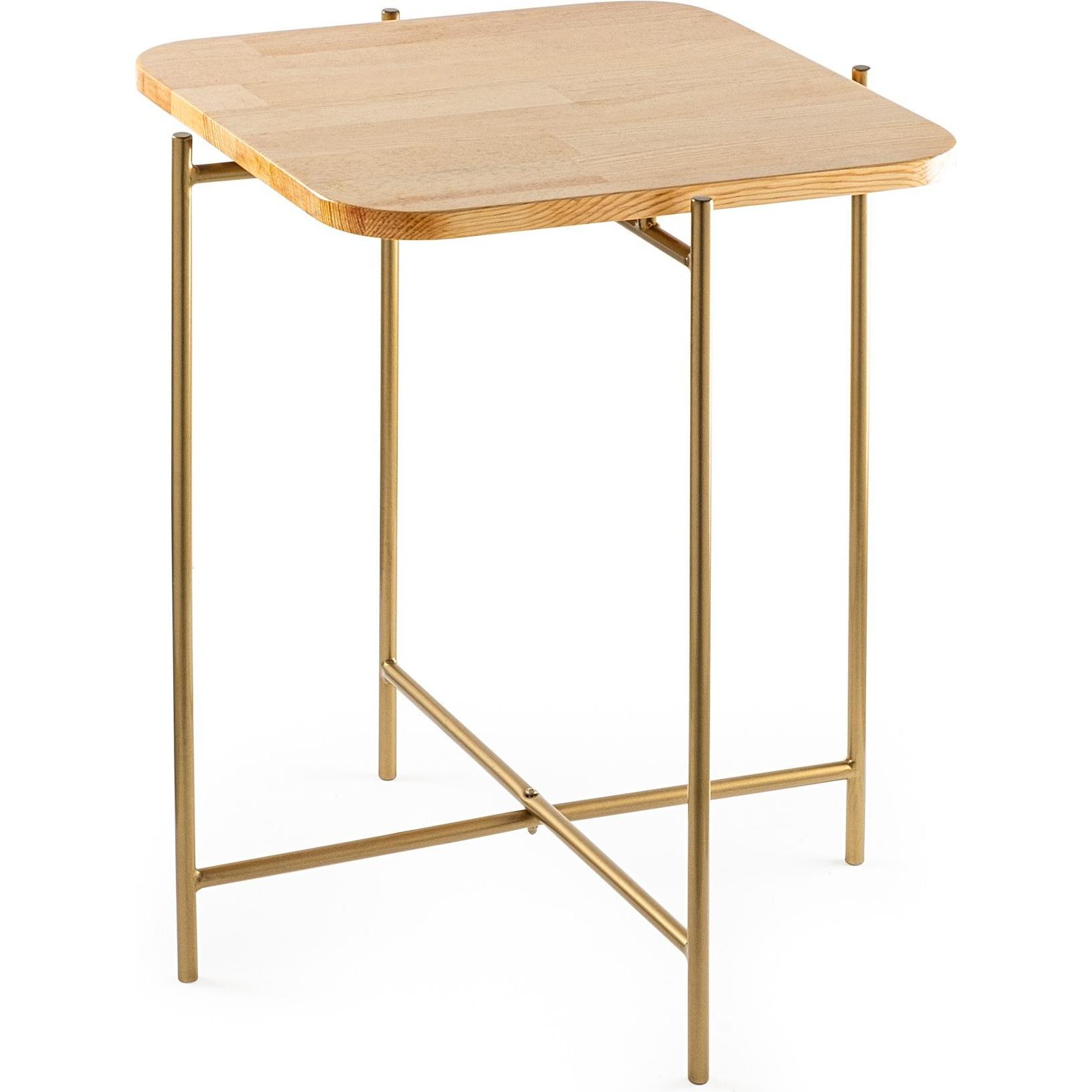 Homitis, Couchtisch + Beistelltisch, Goldie (46 x 56 x 46 cm)