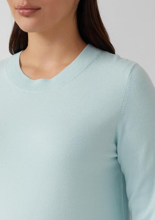 Produktbild s.Oliver Strickpullover Strickpullover aus Viskosemix mit Rippbündchen (50)