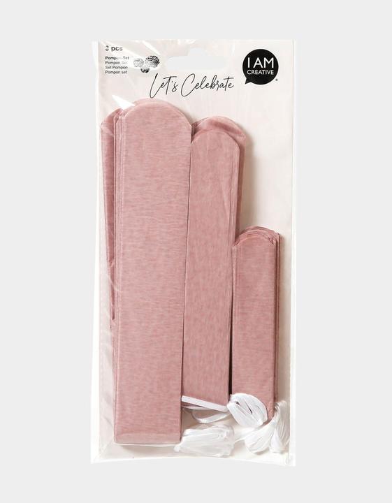 Actual product image I Am Creative Pompom set incl. string (3 pcs.)