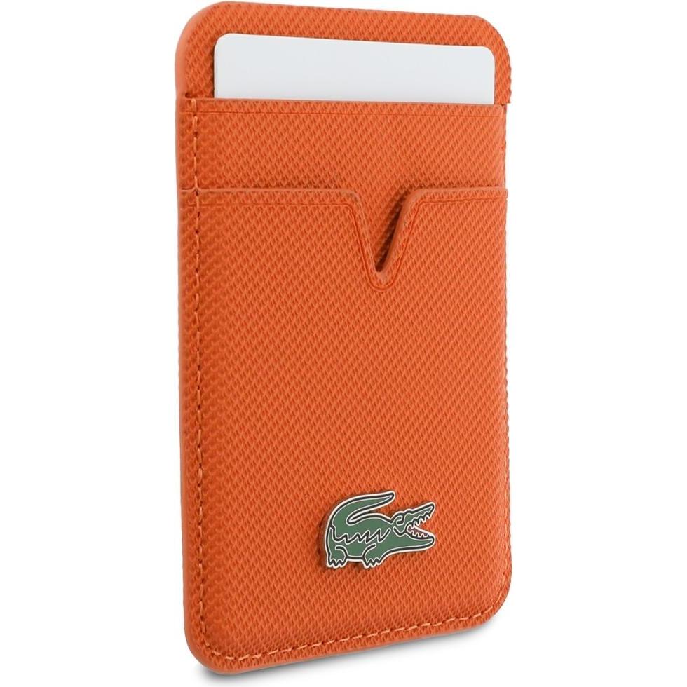 Lacoste, Portafoglio, Card Wallet Petit Pique MagSafe orange, Arancia