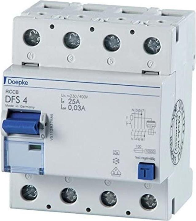 Productafbeelding Doepke DOEP DFS4AFI40-4/0,03 Fi schakelaar 40A 0,03A 4p