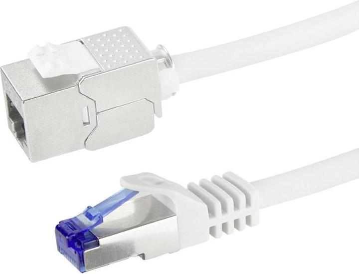 Produktbild LogiLink Konsolidierungspunkt-Patchkabel, Kat.6A, 3.0 m S/FTP, hellgrau (RAL7035), Anschluss: RJ45 Stecker (S/FTP, CAT6a, 3 m)