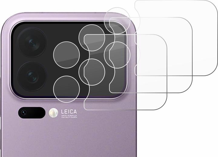 Actual product image Savvies 3x Smart Glass - 9H Hybrid Glass Screen Protector for Xiaomi 17 Pro Max (ONLY Camera Lens) (3 pcs., Apple iPhone 17 Pro Max)