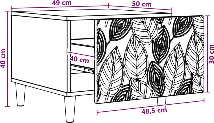 Image du produit vidaXL Couchtisch (50 x 49 x 40 cm)