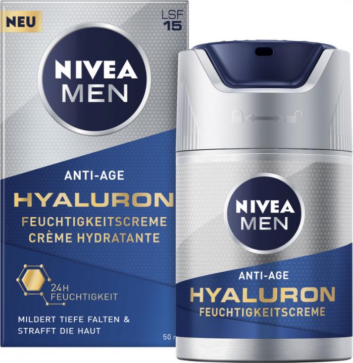 Actual product image NIVEA MEN Anti-Age Hyaluron Moisturiser (50 ml, 24h cream, SPF 15)