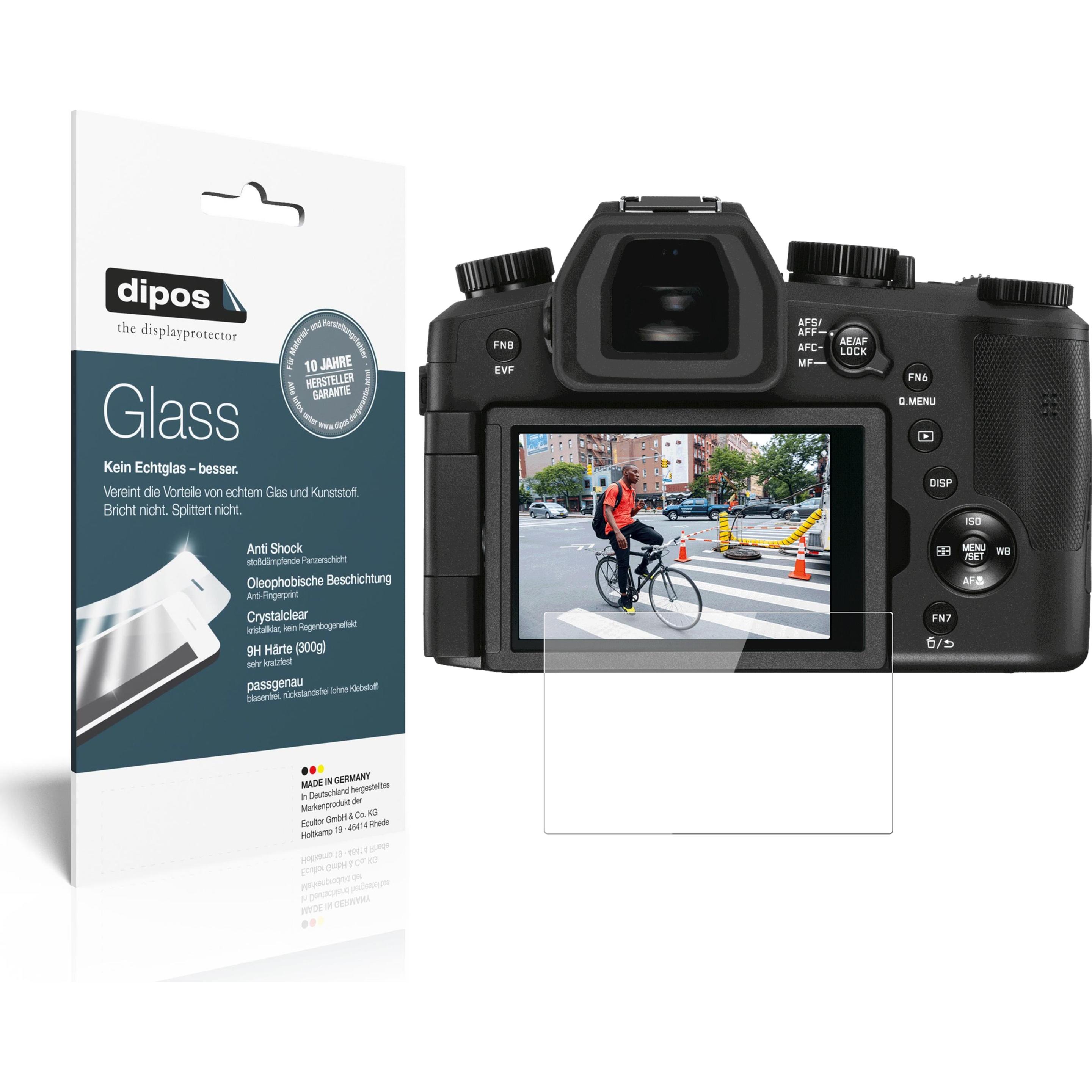 Dipos Displayschutz Anti-Shock (Displayschutz, V-Lux 5), Kameraschutz, Transparent