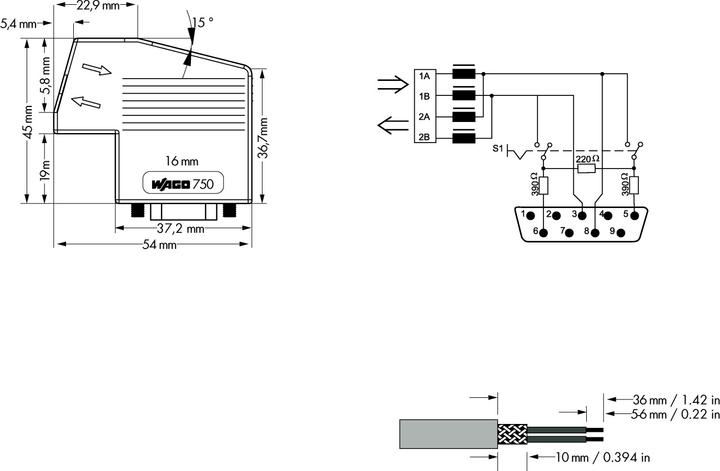 Produktbild Wago Feldbus Steckverbinder PROFIBUS