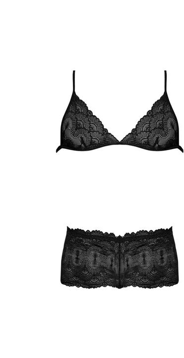 Actual product image Magic Silk Triangle Bra & Cheeky Short Set (XL)