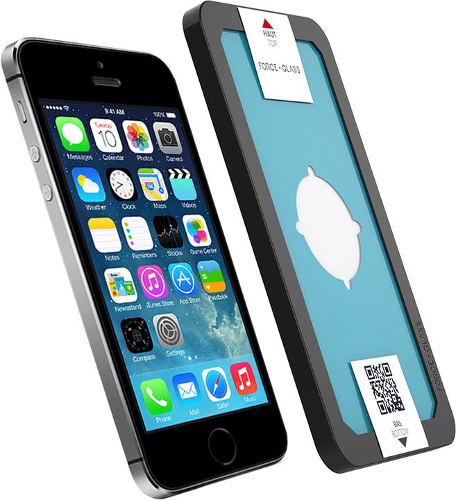 Actual product image Bigben Connected Glass screen protector (1 Piece, Apple iPhone SE)