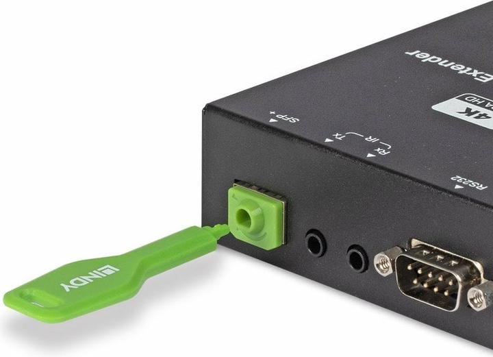 Actual product image Lindy SFP port locks green 10 pcs+ 1 key