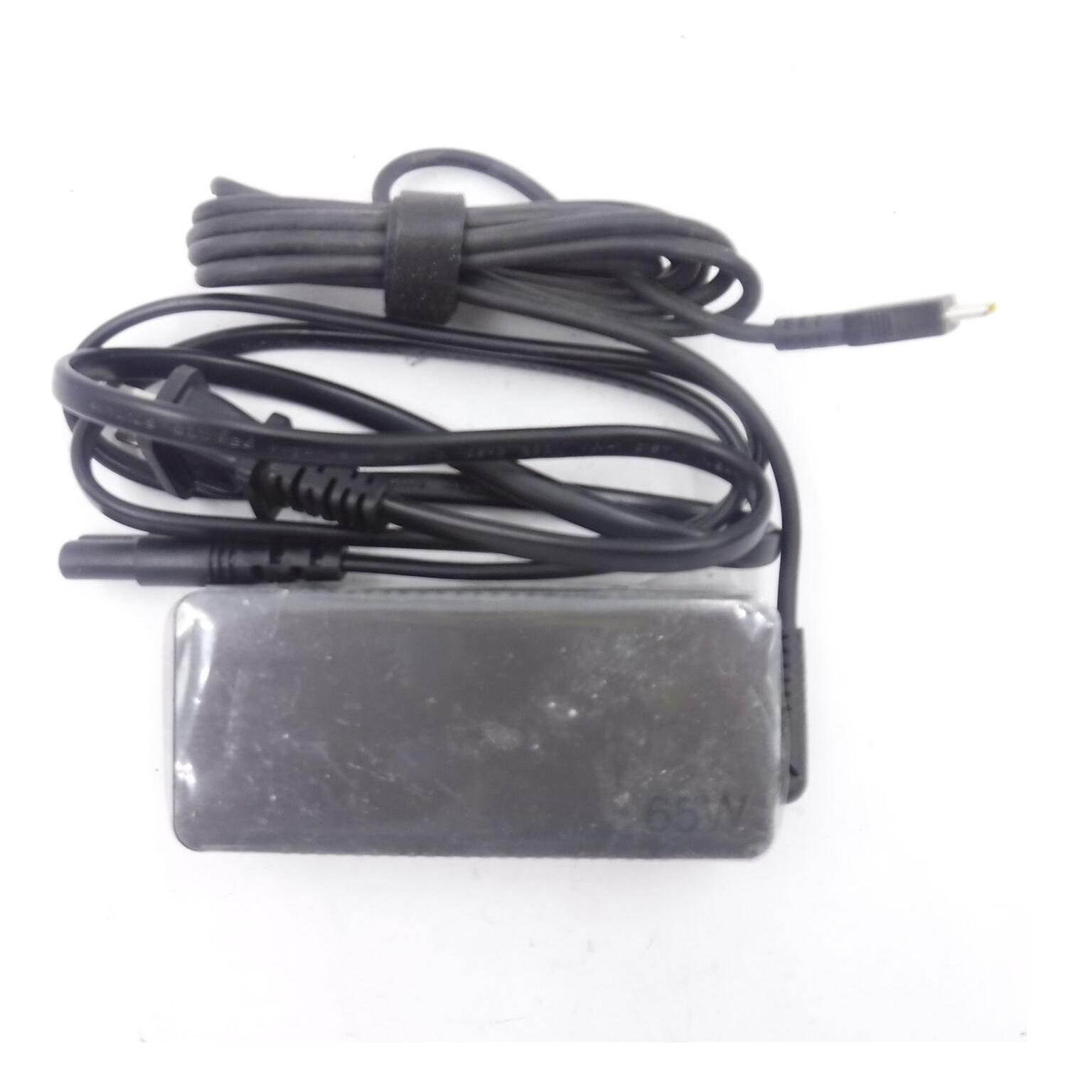 Dell Lenovo 65W USB-C AC Adapter with power adapter with SA cable (65 W), Notebook Netzteil, Schwarz