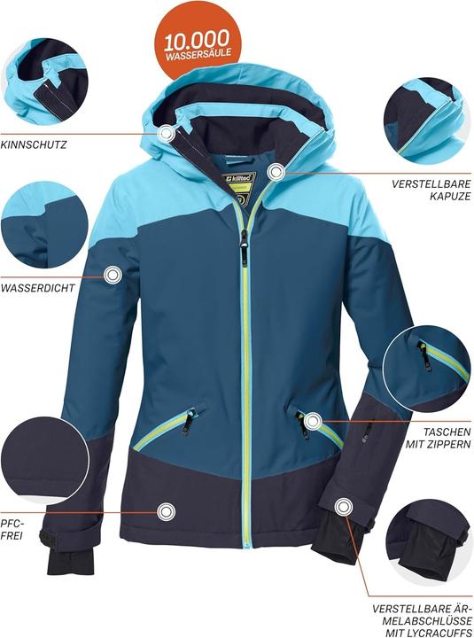 Produktbild Killtec Giacca da Sci Impermeabile con Cappuccio per Ragazze (140)