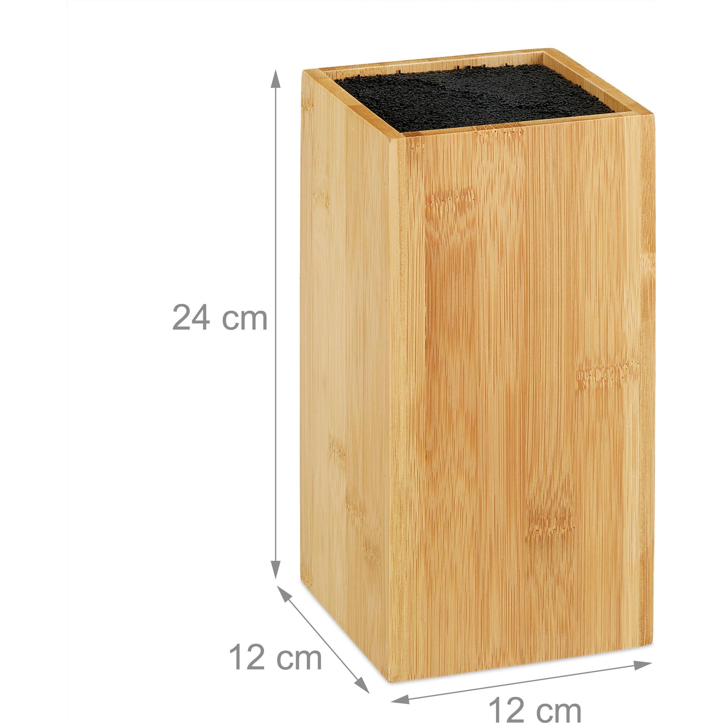 Thumbnail - Relaxdays Messerblock, Messerblock, Braun