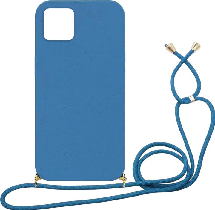 Produktbild mobileup Eco Case with Lanyard for iPhone 13 Pro - Navy Blue (Apple iPhone 13 Pro)
