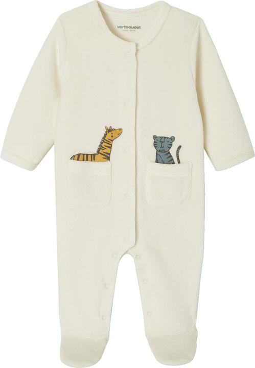 Produktbild Vertbaudet 2er-Pack Baby Samt-Strampler mit Recycling-Polyester (74)