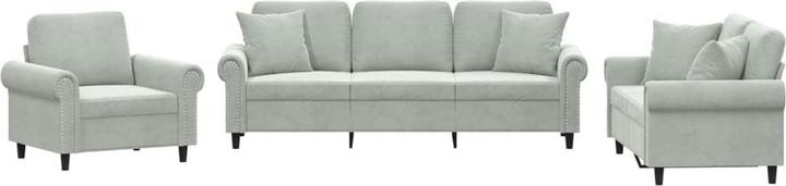 Actual product image vidaXL 10-piece garden lounge set with cushions (3-seater)