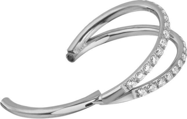 Actual product image Bijouteria Ear piercing (Crystal, Titanium)