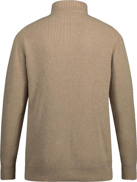 Actual product image Sthuge sweater, wool content, stand-up collar with zip, up to 8 XL (6XL)