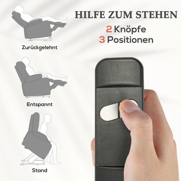 Produktbild Swisshandel24 Fernsehsessel elektrisch inkl. Aufstehhilfe Relaxsessel inkl.