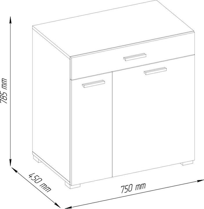 Produktbild Vicco Matteo (75 x 45 x 78.5 cm)