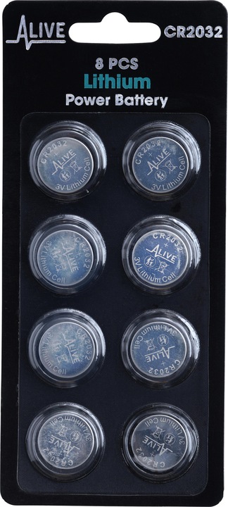 Actual product image Lithium Power Battery (8 pcs., CR2032, 210 mAh)