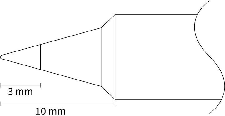 Produktbild Joy-it JT-SI01-STB2 Lötspitze Konisch Spitzen-Länge 10 mm Inhalt 1 St. (Lötspitze)