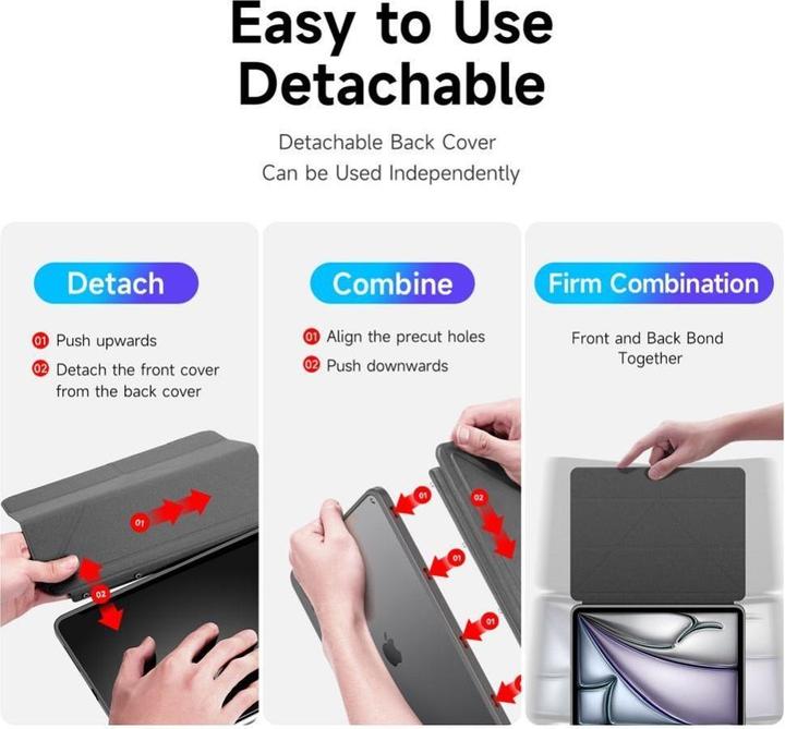 Produktbild Dux Ducis Magi Series Bookover (Apple iPad Air 13 2024, Apple iPad Air 13 2025, Apple iPad Pro 12.9 2018, Apple iPad Pro 12.9 2020, Apple iPad Pro 12.9 2021, Apple iPad Pro 12.9 2022)