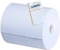 Actual product image Wepa Cleaning roll Comfort, 3-ply, blue, 350 m 100% recycled, sheet size: 365 x 350 mm, with waffle pr (1 x)