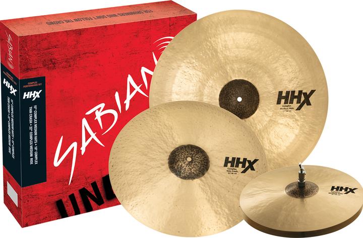 Immagine prodotto Sabian Set di piatti HHX Complex Performance, 3 pezzi (Bacinella)