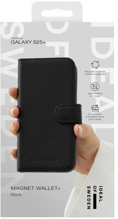 Actual product image iDeal Of Sweden Galaxy S25 Plus Magnet Wallet+ Cover - Black (Samsung Galaxy S25+)