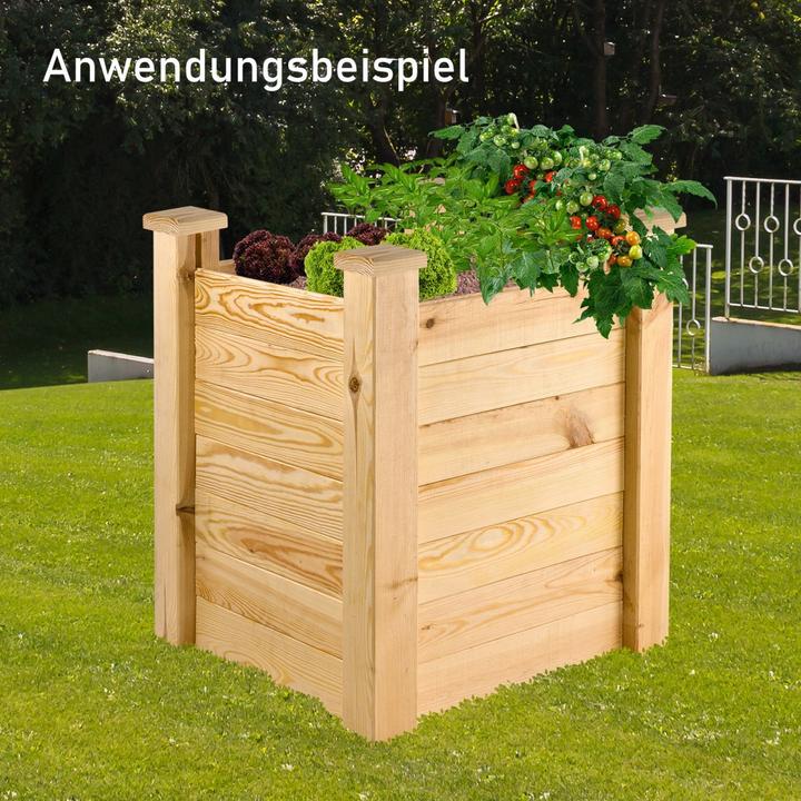 Immagine prodotto Dema Holz Hochbeet Pflanzbeet Blumenbeet Pflanzenbeet Gartenbeet Kiefer 63x63x77 cm