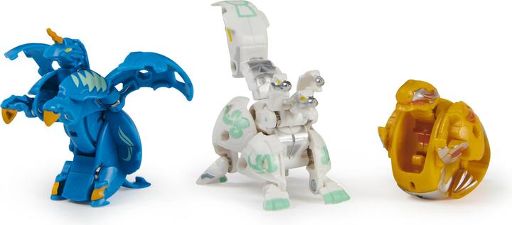 Actual product image Bakugan Evolutions' Starter Pack with 3 (Ultra Haos Howlkor, Basic Aurelus Trox, Basic Aquos Pegatri