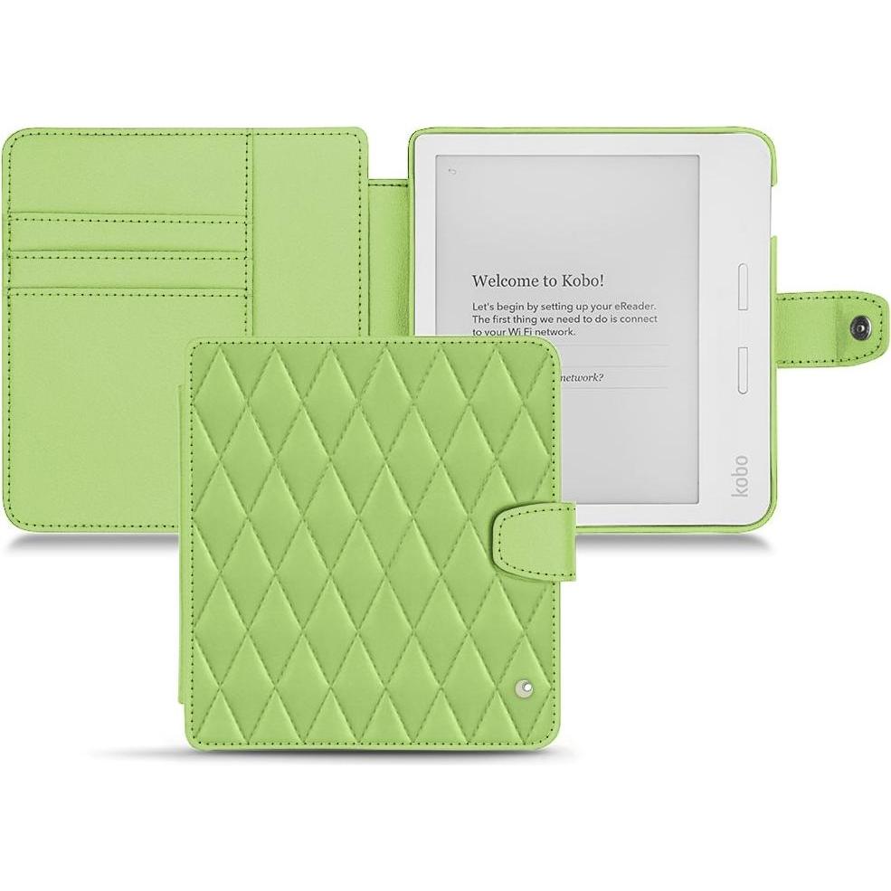 Noreve Lederschutzhülle Wallet (Libra H2O), eReader Zubehör, Grün