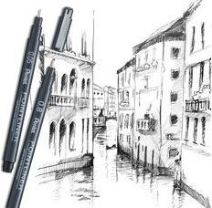 Produktbild Pentel PentelArts Permanent Fineliner Pointliner, schwarz, 5er Set (Schwarz, 1 x)