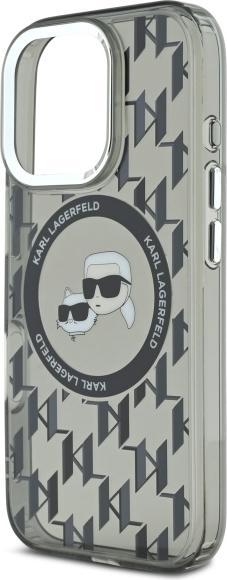 Produktbild Karl Lagerfeld KLHMP16LHMCKMHK iPhone 16 Pro 6.3" czarny/black IML Monogram Karl&Choupette Head MagS (Apple iPhone 16 Pro)