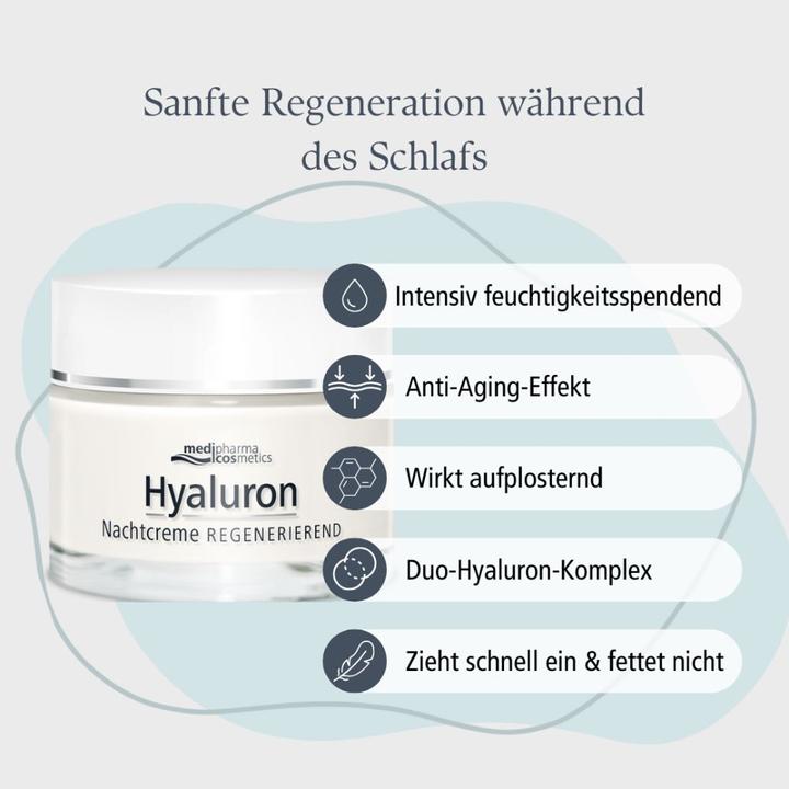 Actual product image Medipharma Hyaluron Nachtcre Regener, 50 ml CRE (50 ml, Night cream)