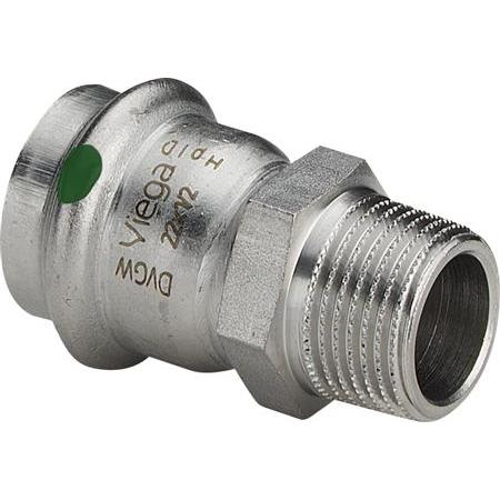 Viega, Rohrverbindungstechnik, Sanpress Inox overgang 54 mm x 2" rustfrit stål, 436568 (Pressverbindung)