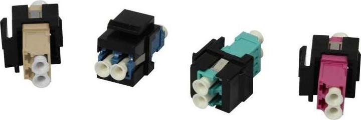 Actual product image Synergy 21 Keystone module, holder for fibre optic couplings (LC), white (Keystone module)