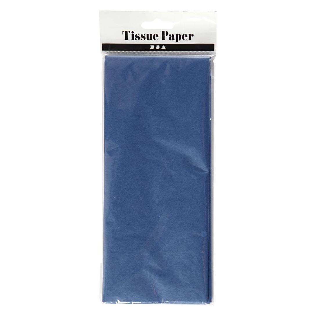 Creativ Company, Doe-het-zelf Papier, Zijdevloeipapier Blauw 10 Vellen 14 Gr, 50x70cm (10x)